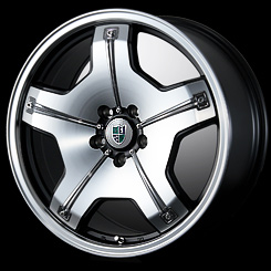 19x8.5J-5H (クロームプレート 銘板王冠タイプ)