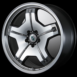 20x8.5J-5H (クロームプレート 銘板王冠タイプ)